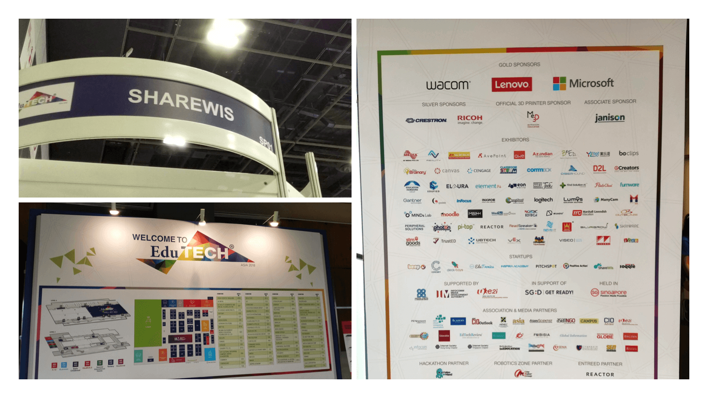 EduTECH ASIA 2018に出展したShareWisブースの写真